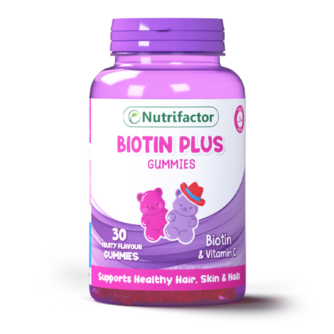Nutrifactor Biotin Plus Supplements 1 x 30's Gummies Bottle  gummies