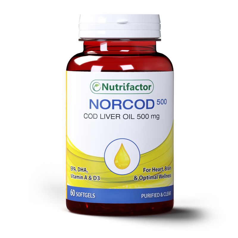 Nutrifactor Cod Liver Oil 500mg softgel capsule