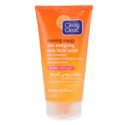 CLEAN & CLEAR Daily Facial Scrub, Morning Energy, Skin Energising 150 ml Pack  scrub